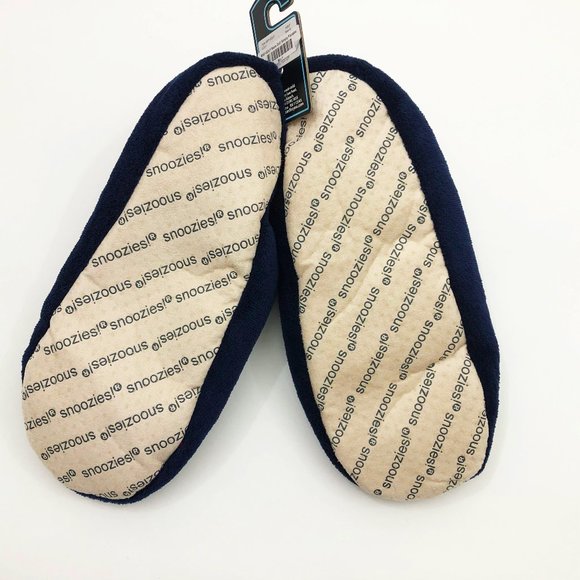 NWT Snoozies Men's Slippers Golf the 18th Hole Medium 9/10 Dark Navy Blue - Picture 5 of 5